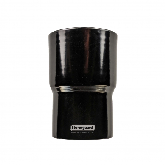 Black spun collar to suit 63mm diameter aluminium rainwater downpipe