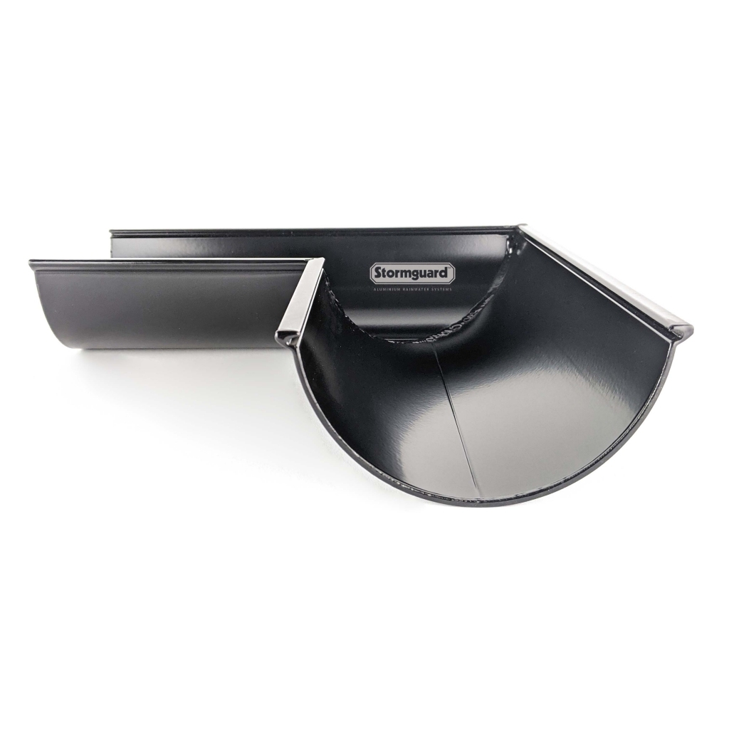Corners Aluminium Half Round Clip Fit Gutters Stormguard Aluminium